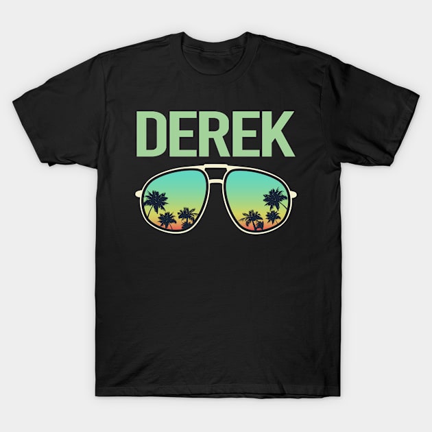 Cool Glasses - Derek Name T-Shirt by Atlas Skate